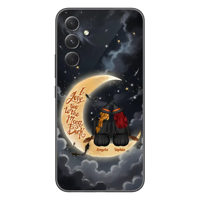 Custom Personalized Witches Phone Case For iPhone/ Samsung - Gift Idea For Friend -Memorial Gift - I Love You To The Moon & Back