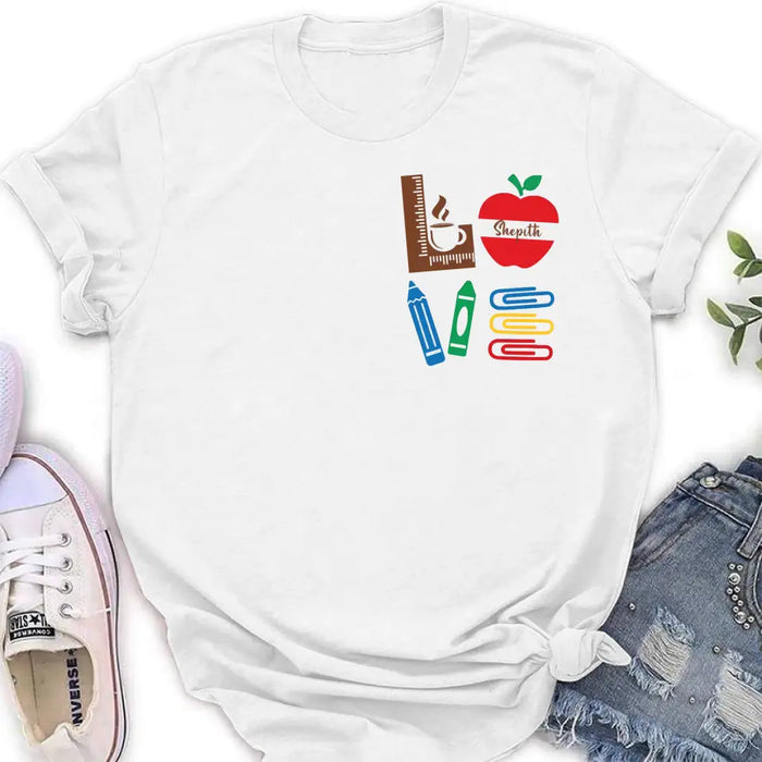 Personalized Teacher Shirt/Hoodie - Gift Idea For Teacher/Back To School