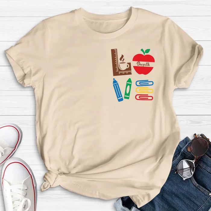 Personalized Teacher Shirt/Hoodie - Gift Idea For Teacher/Back To School