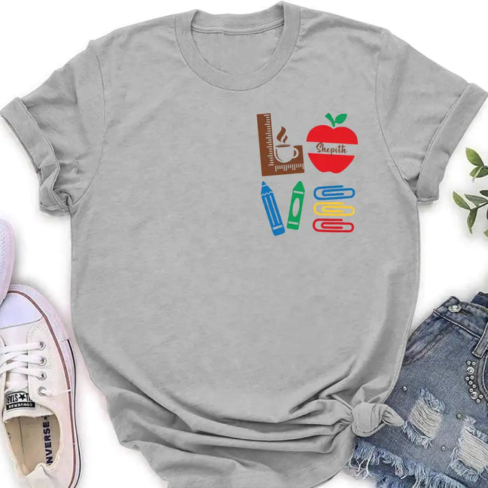 Personalized Teacher Shirt/Hoodie - Gift Idea For Teacher/Back To School