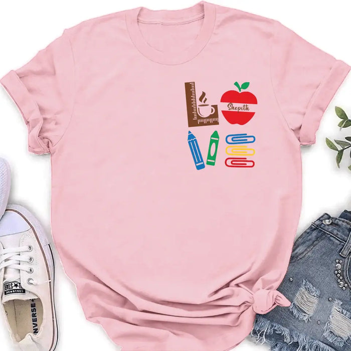 Personalized Teacher Shirt/Hoodie - Gift Idea For Teacher/Back To School