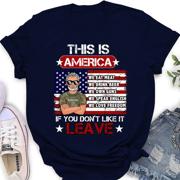 Personalized Veteran T-Shirt/Long Sleeve/Sweatshirt/Hoodie - Gift Idea For Veteran - This Is America