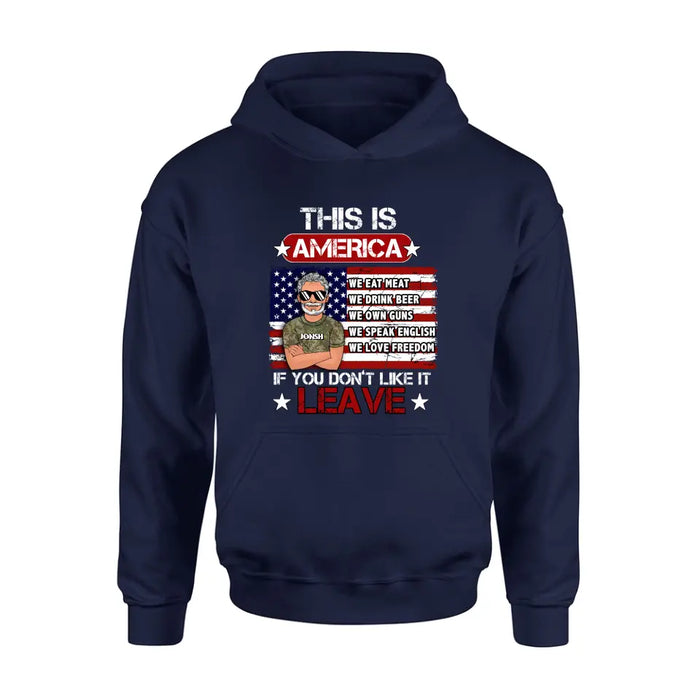 Personalized Veteran T-Shirt/Long Sleeve/Sweatshirt/Hoodie - Gift Idea For Veteran - This Is America