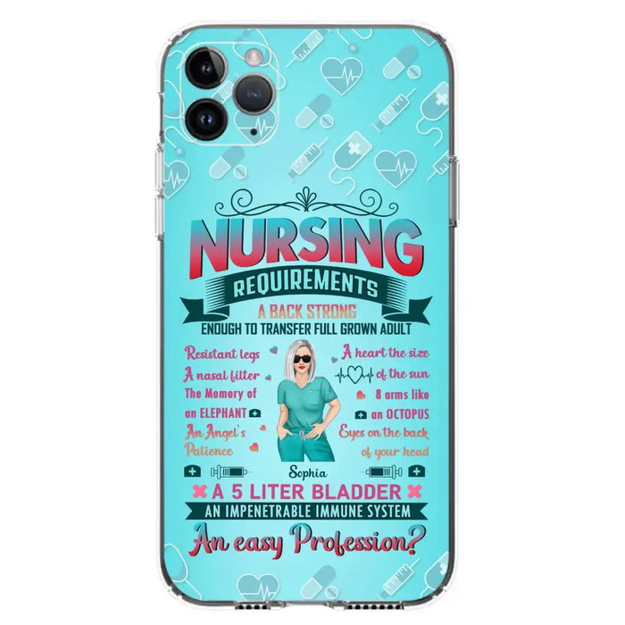 Custom Personalized Nurse Phone Case For iPhone/ Samsung - Nurse/ Birthday Gift Idea - Nursing Requirements