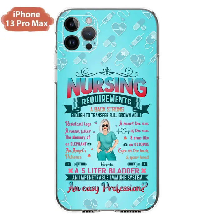 Custom Personalized Nurse Phone Case For iPhone/ Samsung - Nurse/ Birthday Gift Idea - Nursing Requirements