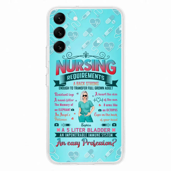 Custom Personalized Nurse Phone Case For iPhone/ Samsung - Nurse/ Birthday Gift Idea - Nursing Requirements