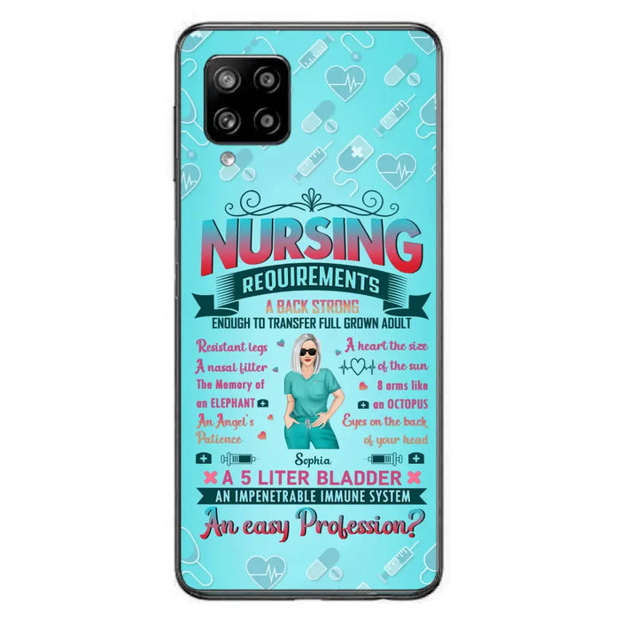 Custom Personalized Nurse Phone Case For iPhone/ Samsung - Nurse/ Birthday Gift Idea - Nursing Requirements