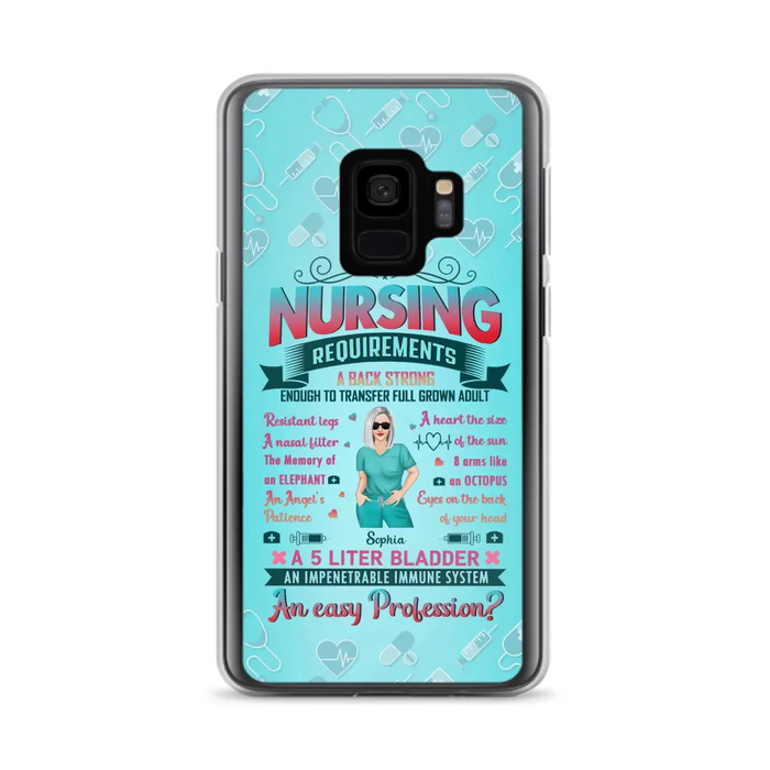 Custom Personalized Nurse Phone Case For iPhone/ Samsung - Nurse/ Birthday Gift Idea - Nursing Requirements