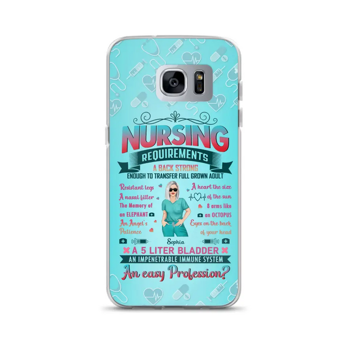 Custom Personalized Nurse Phone Case For iPhone/ Samsung - Nurse/ Birthday Gift Idea - Nursing Requirements