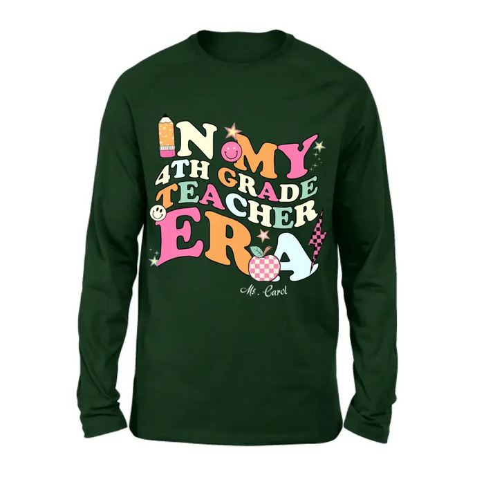 Personalized Teacher T-shirt/Long Sleeve/Sweatshirt/Hoodie - Teacher/Back To School Gift Idea - In My Teacher Era