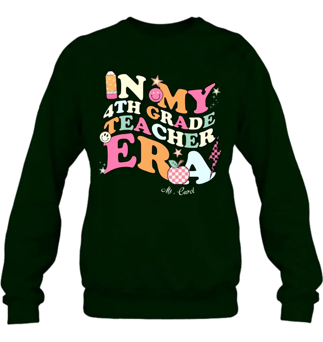 Personalized Teacher T-shirt/Long Sleeve/Sweatshirt/Hoodie - Teacher/Back To School Gift Idea - In My Teacher Era