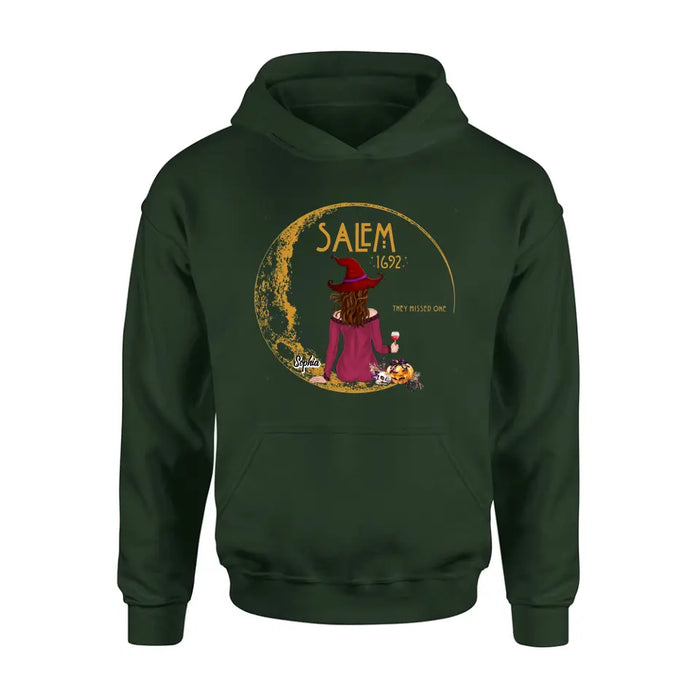 Personalized Salem 1692 Witch T-shirt/Long Sleeve/Sweatshirt/Hoodie - Halloween Gift Idea - They Missed One