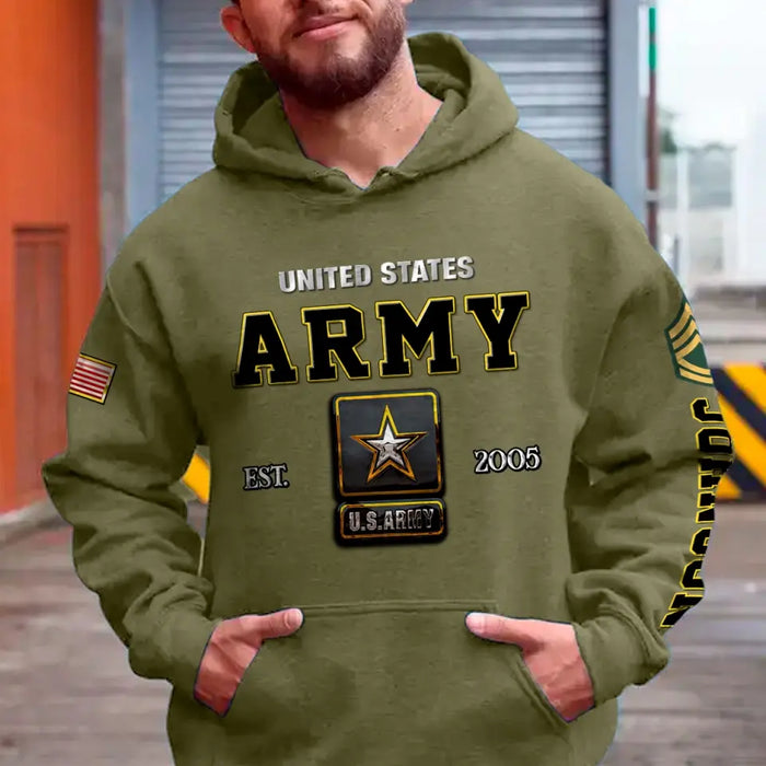 Custom Personalized Veteran All-Over Print Hoodie - Gift Idea For Veteran - I Owned It Forever The Title United States Veteran