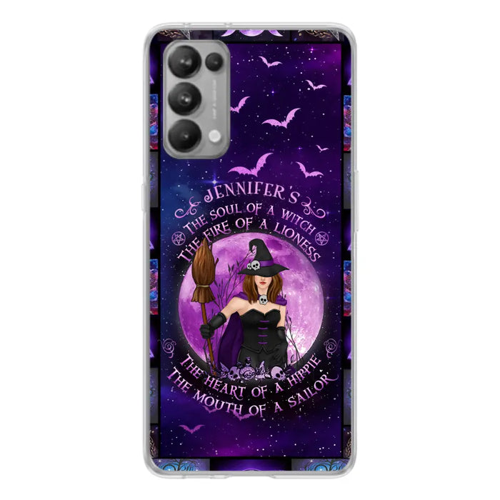 Custom Personalized Witch Purple Phone Case - Halloween Gift Idea - The Soul Of A Witch The Fire Of A Lioness - Case for Xiaomi/ Oppo/ Huawei