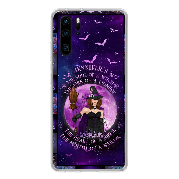 Custom Personalized Witch Purple Phone Case - Halloween Gift Idea - The Soul Of A Witch The Fire Of A Lioness - Case for Xiaomi/ Oppo/ Huawei