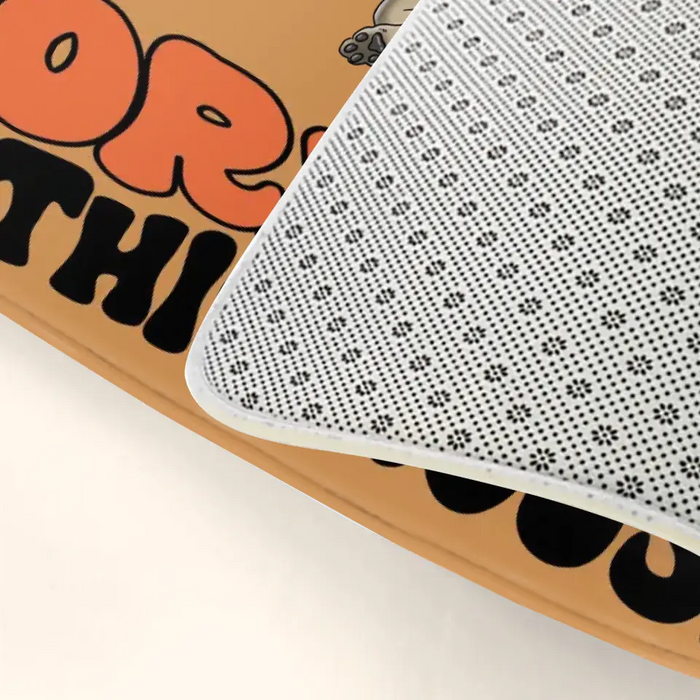 Personalized Dog Doormat - Gift Idea For Family/Dog Lover - Up to 7 Dogs - There's Some Horrors In This House