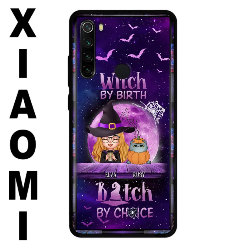 Personalized Witch Phone Case - Gift Idea For Witch/Dog/Cat Lover - Up to 4 Pets - Witch By Birth - Case For Xiaomi/Oppo/Huawei