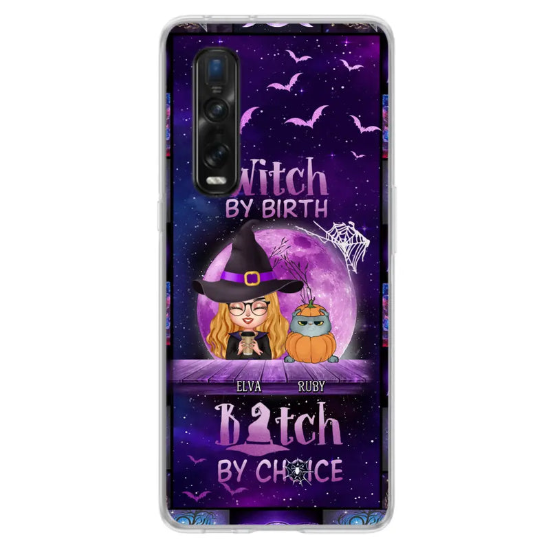 Personalized Witch Phone Case - Gift Idea For Witch/Dog/Cat Lover - Up to 4 Pets - Witch By Birth - Case For Xiaomi/Oppo/Huawei