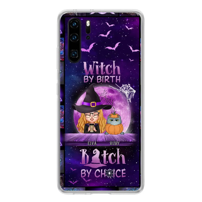 Personalized Witch Phone Case - Gift Idea For Witch/Dog/Cat Lover - Up to 4 Pets - Witch By Birth - Case For Xiaomi/Oppo/Huawei