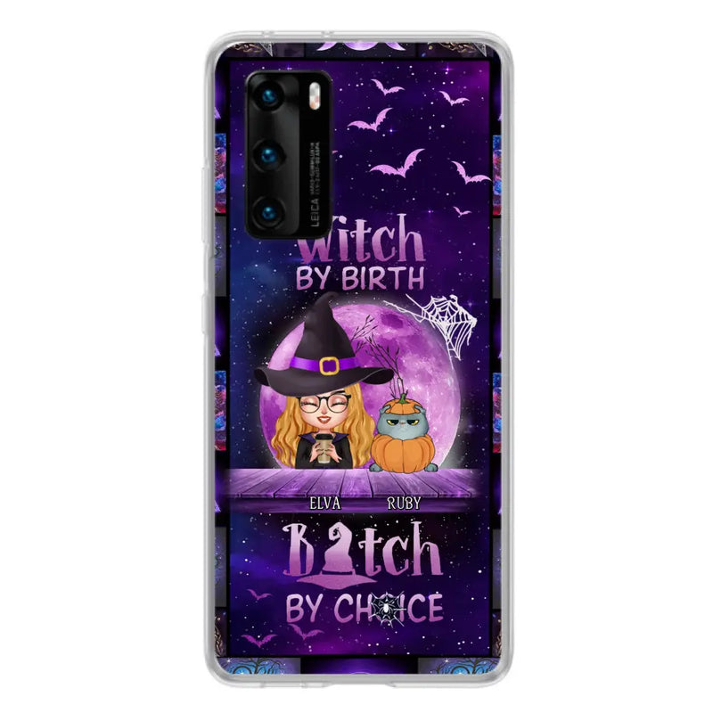 Personalized Witch Phone Case - Gift Idea For Witch/Dog/Cat Lover - Up to 4 Pets - Witch By Birth - Case For Xiaomi/Oppo/Huawei