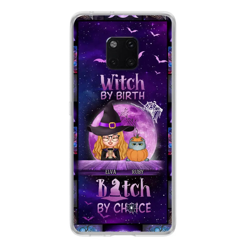 Personalized Witch Phone Case - Gift Idea For Witch/Dog/Cat Lover - Up to 4 Pets - Witch By Birth - Case For Xiaomi/Oppo/Huawei