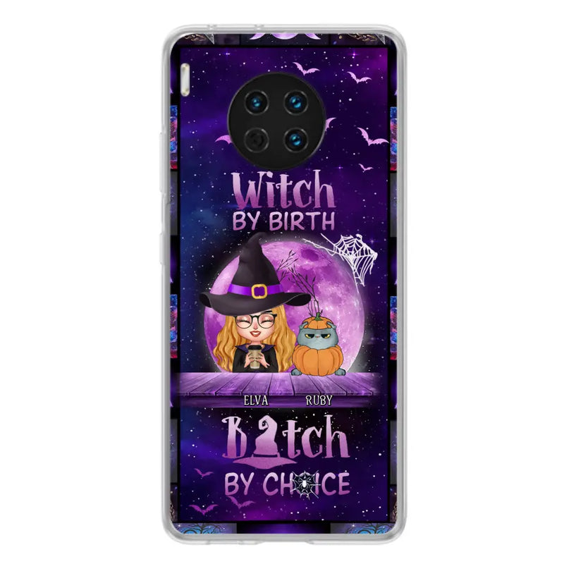 Personalized Witch Phone Case - Gift Idea For Witch/Dog/Cat Lover - Up to 4 Pets - Witch By Birth - Case For Xiaomi/Oppo/Huawei
