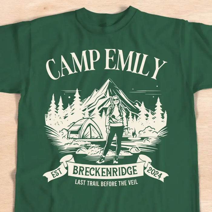 Custom Personalized Camping Vintage T-shirt - Upload Photo - Gift Idea For Camping Lover