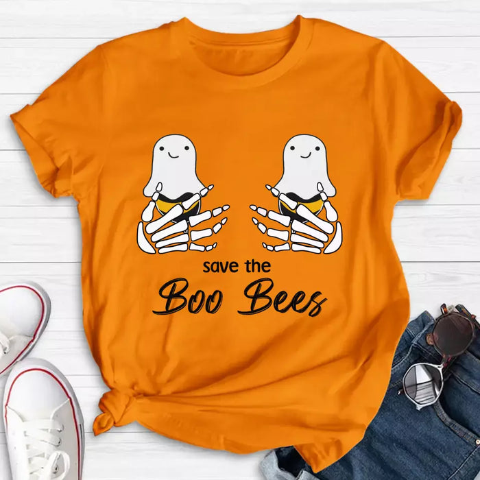 Custom Personalized Funny Save The Boo Bees T-shirt/ Long Sleeve/ Sweatshirt/ Hoodie - Gift Idea For Friend/ Sister/ Mother