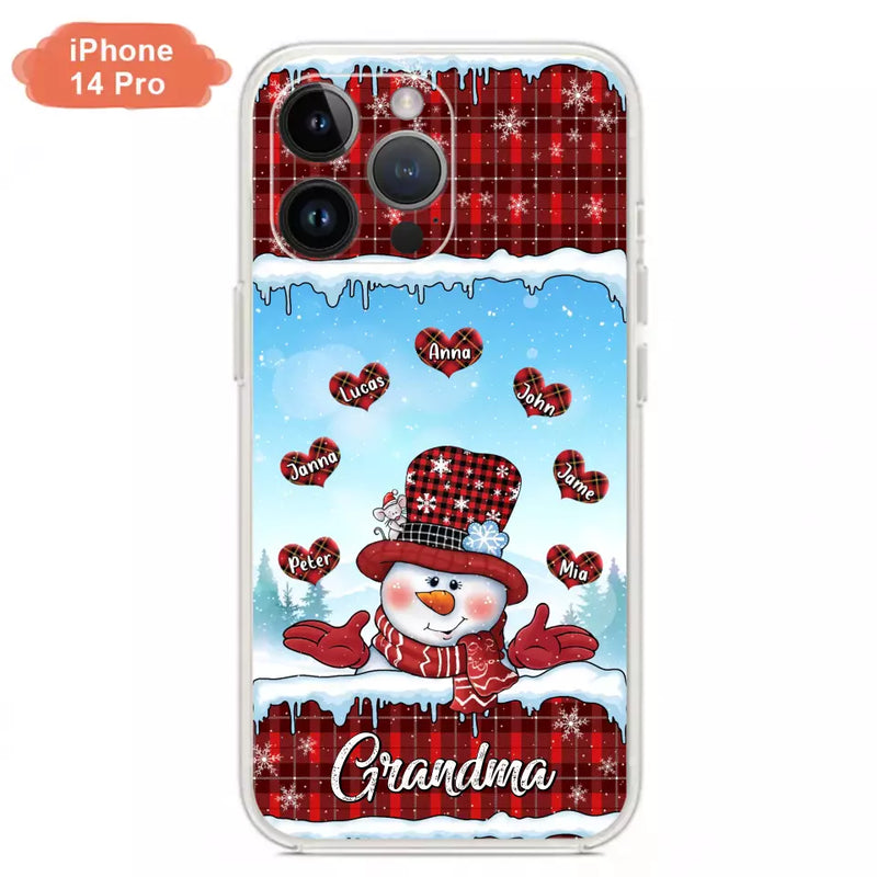 Personalized Grandma Children Phone Case - Christmas Gift For Grandma/Mom - Up to 7 Kids - Case For iPhone/Samsung