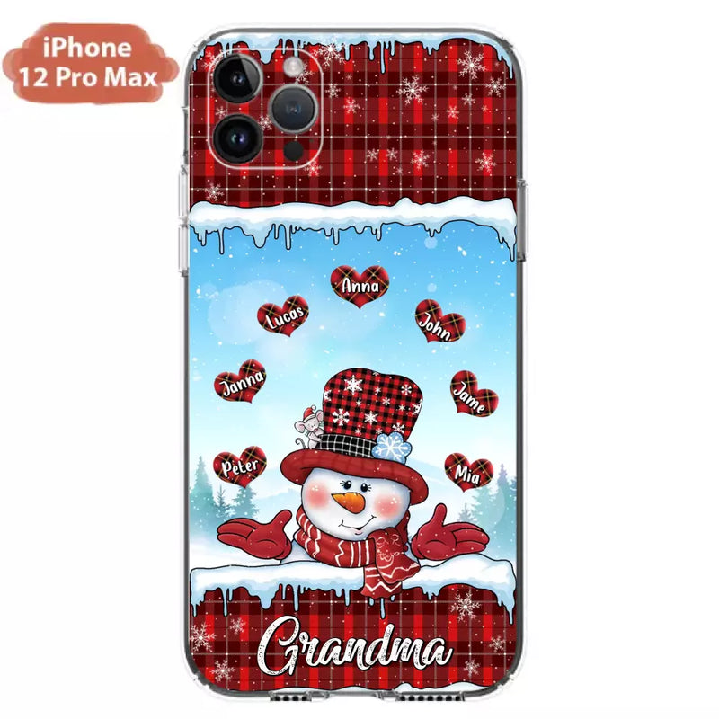 Personalized Grandma Children Phone Case - Christmas Gift For Grandma/Mom - Up to 7 Kids - Case For iPhone/Samsung