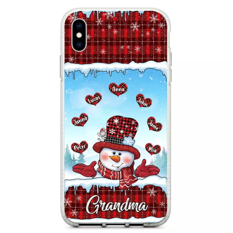 Personalized Grandma Children Phone Case - Christmas Gift For Grandma/Mom - Up to 7 Kids - Case For iPhone/Samsung