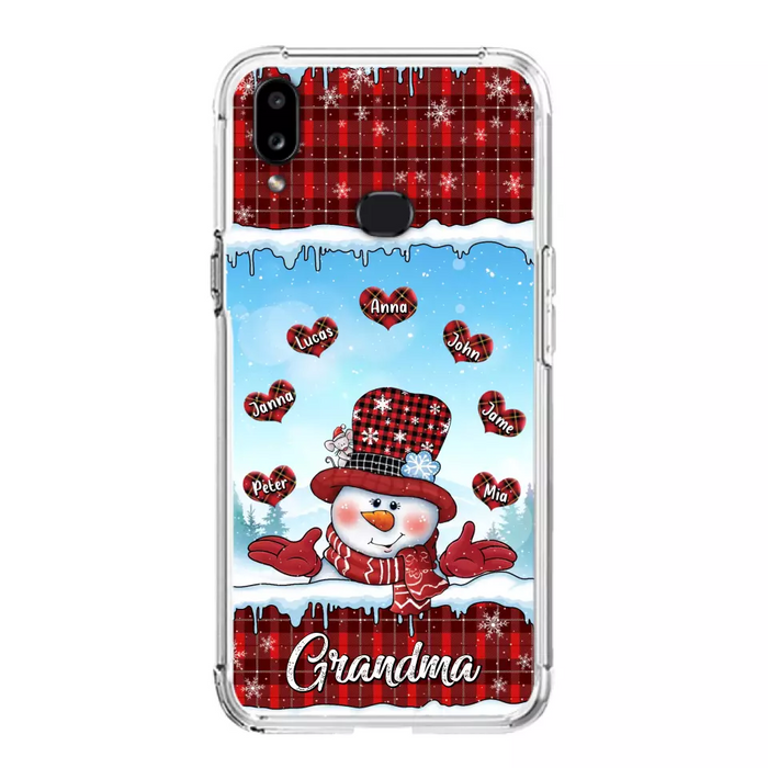 Custom Personalized Grandma Children Phone Case - Christmas Gift For Grandma/ Mom - Upto 7 Kids - Case For iPhone/ Samsung