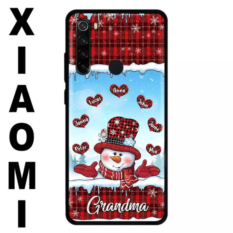 Personalized Grandma Children Phone Case - Christmas Gift For Grandma/Mom - Up to 7 Kids - Case For Xiaomi/Oppo/Huawei