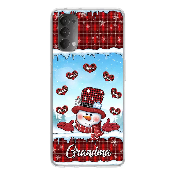 Custom Personalized Grandma Children Phone Case - Christmas Gift For Grandma/ Mom - Upto 7 Kids - Case For Xiaomi/ Oppo/ Huawei