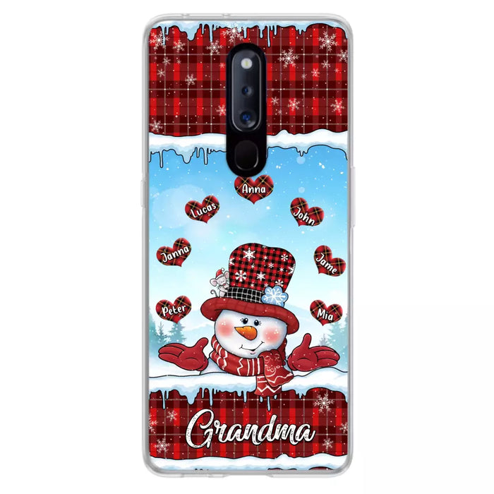 Custom Personalized Grandma Children Phone Case - Christmas Gift For Grandma/ Mom - Upto 7 Kids - Case For Xiaomi/ Oppo/ Huawei