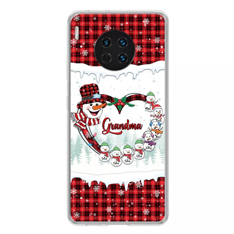 Personalized Christmas Grandma Children Phone Case - Gift For Grandma/Mom - Up to 8 Kids - Case For Xiaomi/Oppo/Huawei