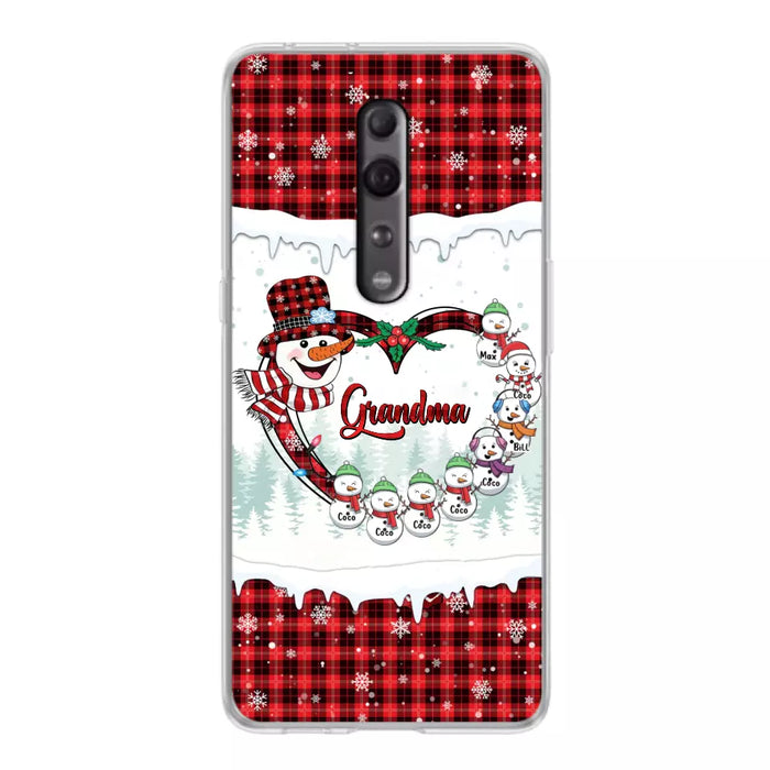 Custom Personalized Christmas Grandma Children Phone Case - Gift For Grandma/ Mom - Upto 8 Kids - Case For Xiaomi/ Oppo/ Huawei