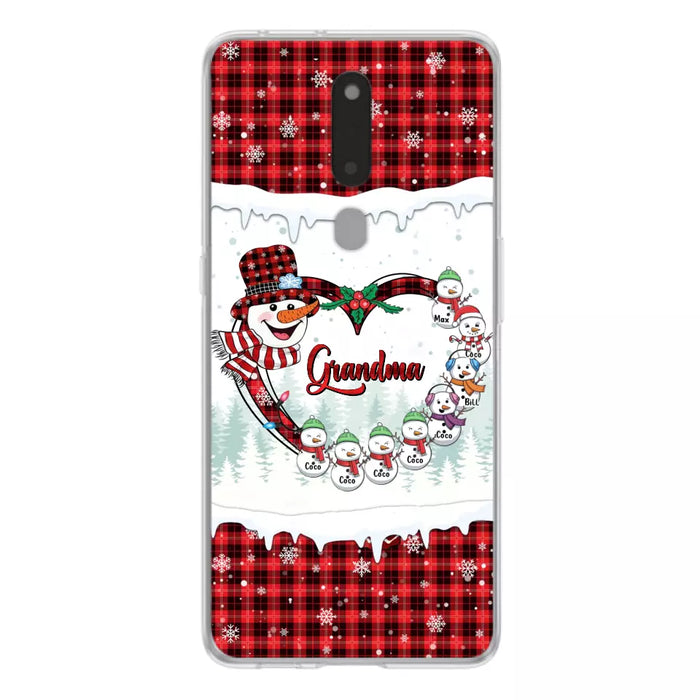 Custom Personalized Christmas Grandma Children Phone Case - Gift For Grandma/ Mom - Upto 8 Kids - Case For Xiaomi/ Oppo/ Huawei