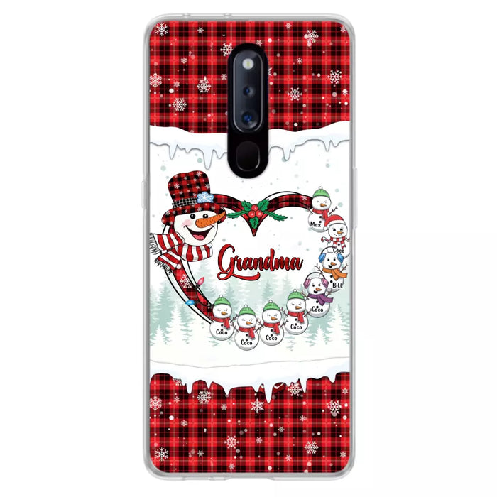 Custom Personalized Christmas Grandma Children Phone Case - Gift For Grandma/ Mom - Upto 8 Kids - Case For Xiaomi/ Oppo/ Huawei