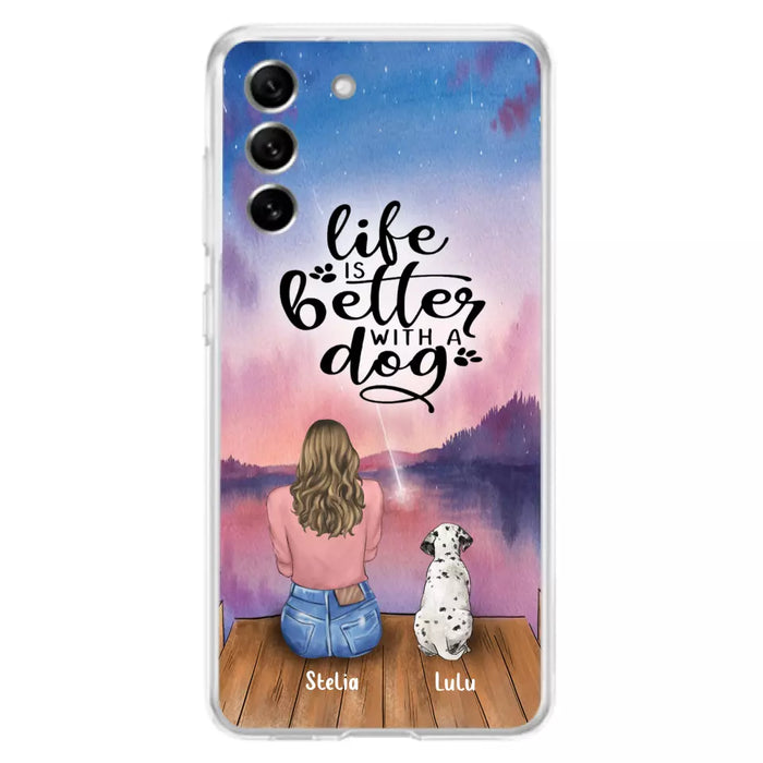 Personalized Dog Phone Case - Mother's Day Gift For Dog Mom - Up to 4 Dogs - iPhone/Samsung/Xiaomi