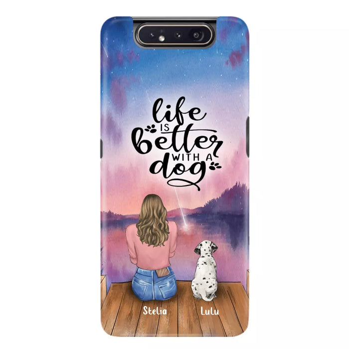 Personalized Dog Phone Case - Mother's Day Gift For Dog Mom - Up to 4 Dogs - iPhone/Samsung/Xiaomi