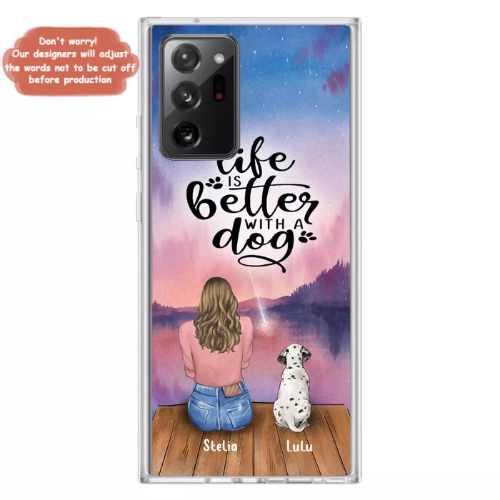 Personalized Dog Phone Case - Mother's Day Gift For Dog Mom - Up to 4 Dogs - iPhone/Samsung/Xiaomi