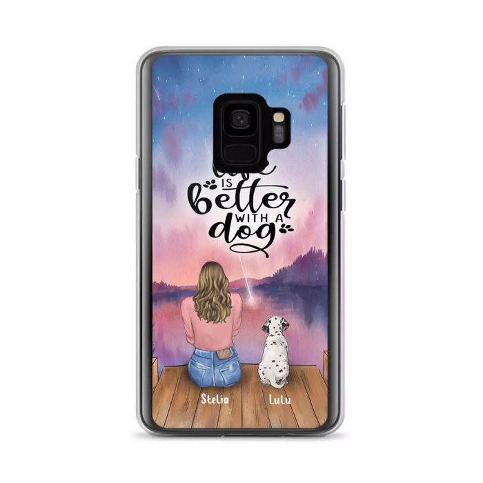 Personalized Dog Phone Case - Mother's Day Gift For Dog Mom - Up to 4 Dogs - iPhone/Samsung/Xiaomi