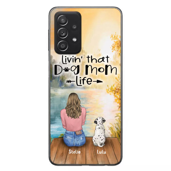 Custom Personalized Dog Mom Phone Case - Gift for Dog Lovers - iPhone & Samsung Case with upto 4 Dogs