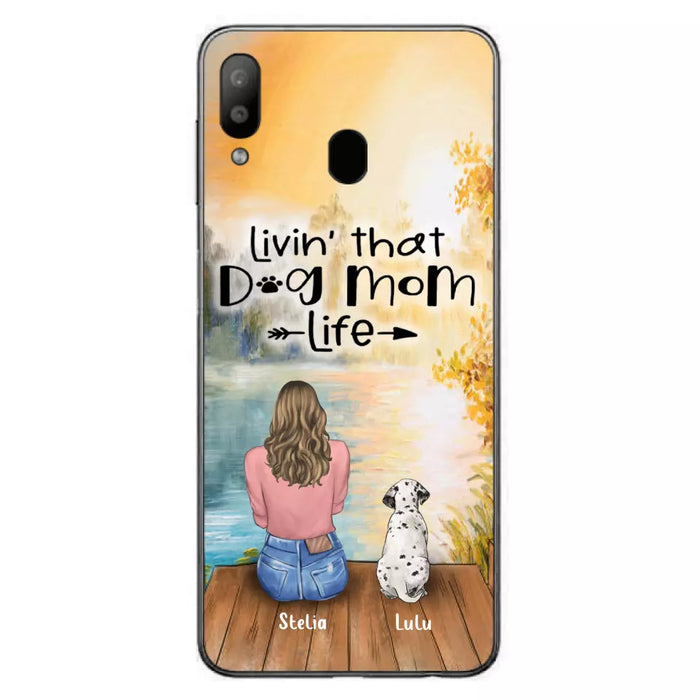 Custom Personalized Dog Mom Phone Case - Gift for Dog Lovers - iPhone & Samsung Case with upto 4 Dogs