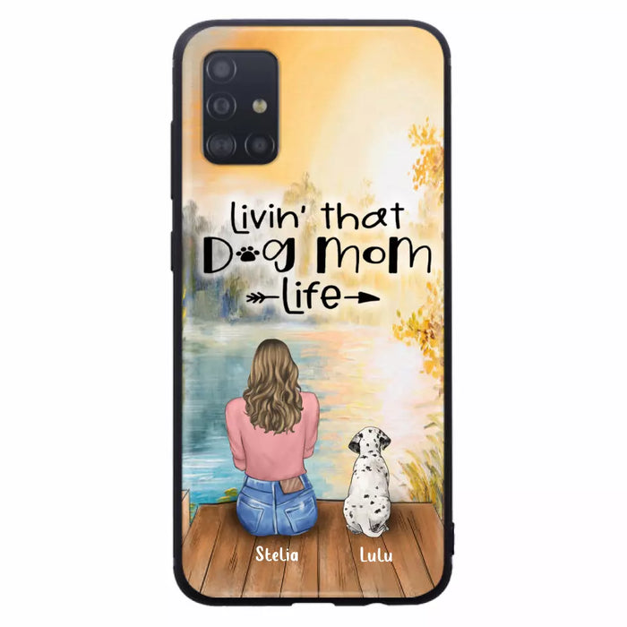 Custom Personalized Dog Mom Phone Case - Gift for Dog Lovers - iPhone & Samsung Case with upto 4 Dogs