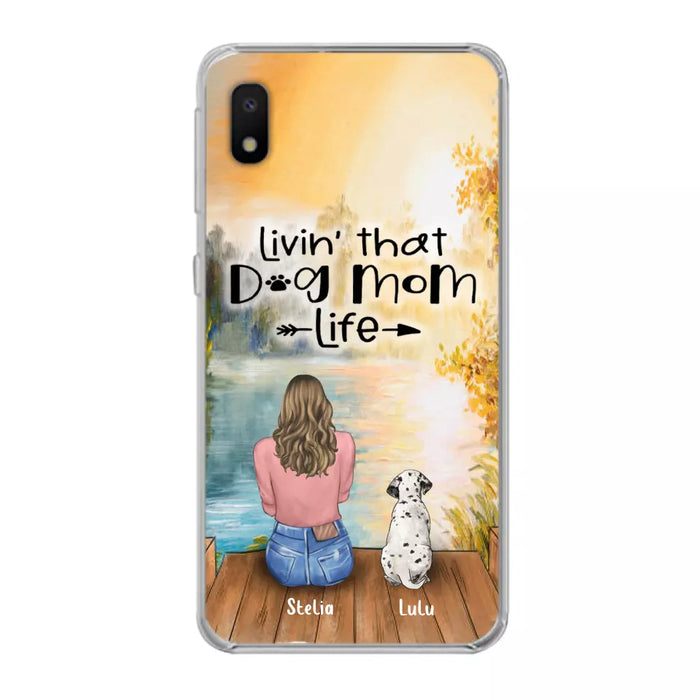 Custom Personalized Dog Mom Phone Case - Gift for Dog Lovers - iPhone & Samsung Case with upto 4 Dogs