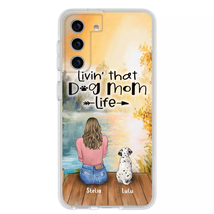 Custom Personalized Dog Mom Phone Case - Gift for Dog Lovers - iPhone & Samsung Case with upto 4 Dogs