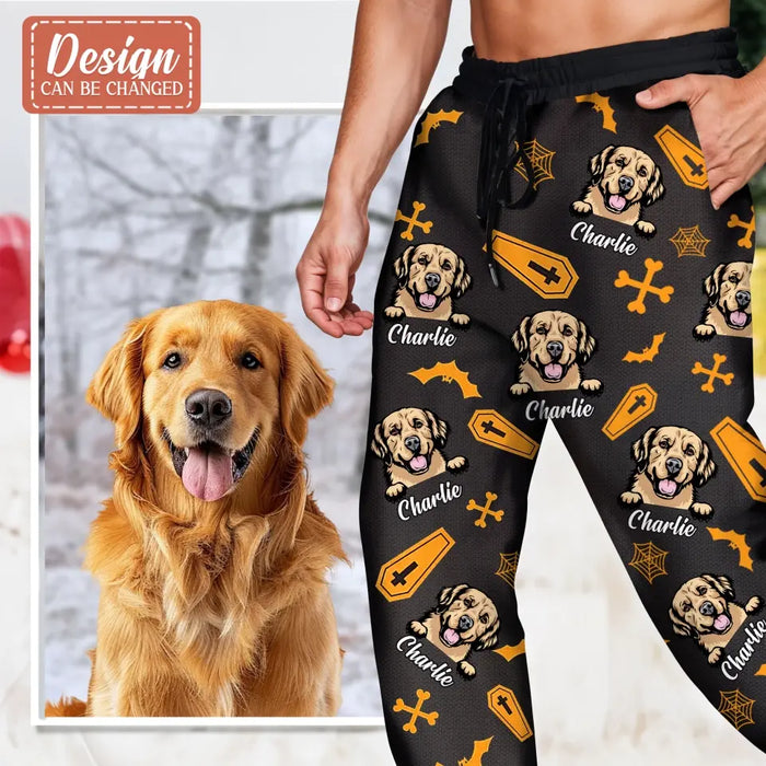 Custom Personalized Halloween AOP Unisex Sweatpants - Gift Idea For Halloween/ Dog Owner