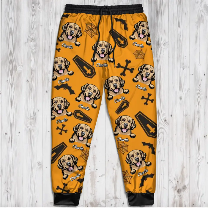 Custom Personalized Halloween AOP Unisex Sweatpants - Gift Idea For Halloween/ Dog Owner